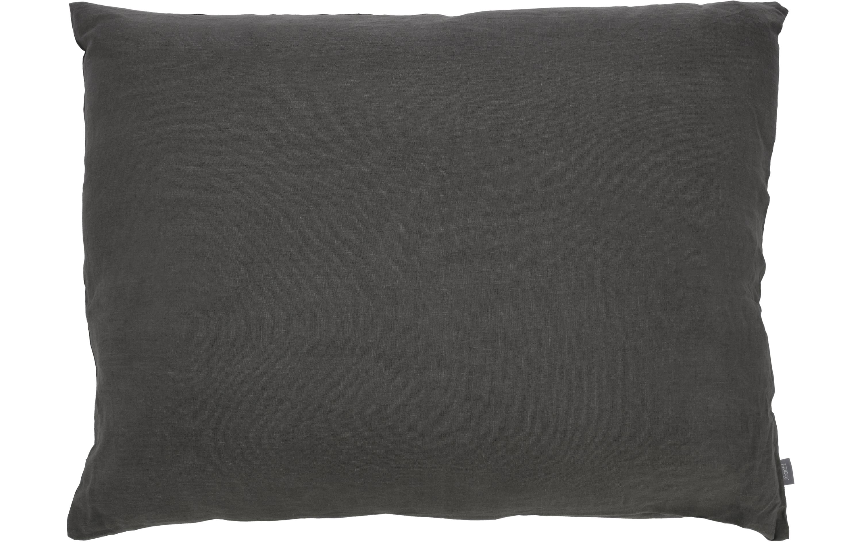 Kissen Linen 80 cm x 60 cm, GrauKissen mit Füllung