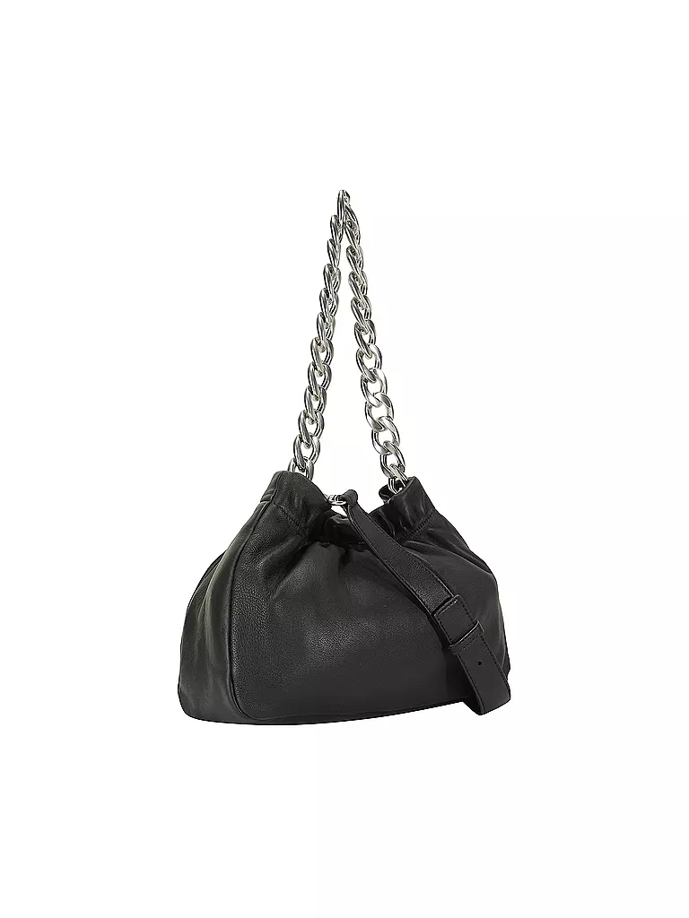 LES VISIONNAIRES Ledertasche - Umhängetasche CAMILLE SILKY schwarz