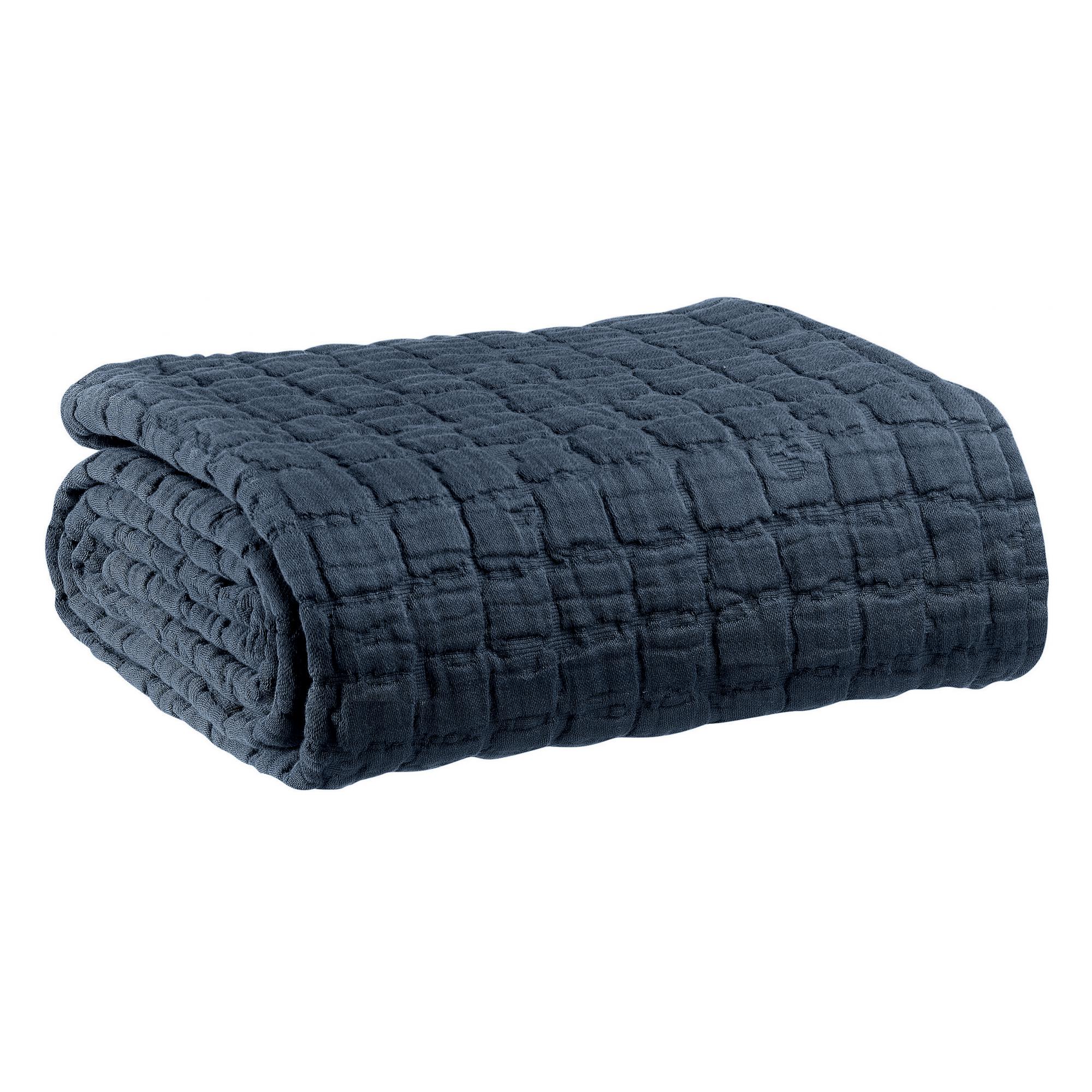 Plaid stonewash swami marine 130 x 200 cm