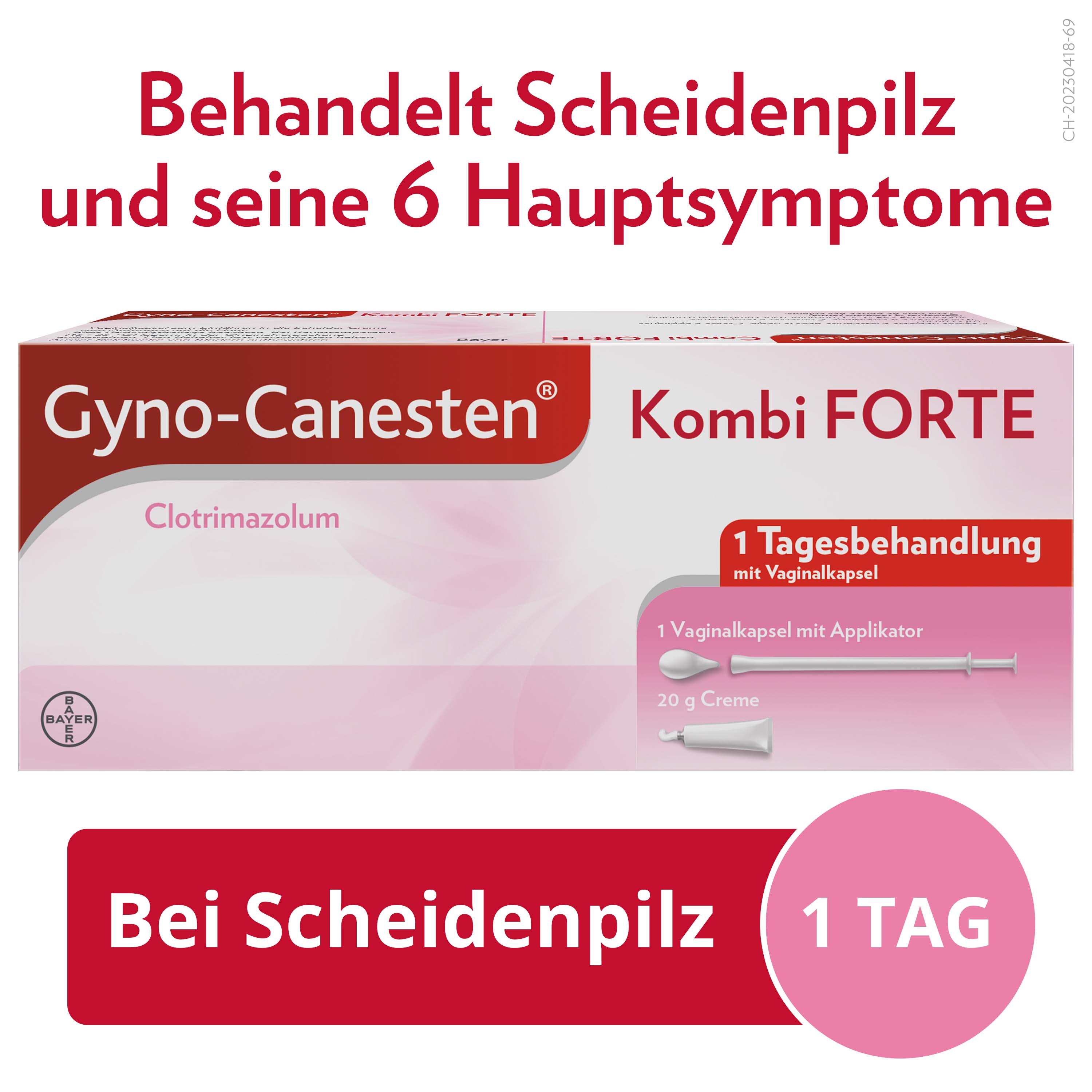 GYNO-CANESTEN Kombi FORTE Vaginalkapsel & Creme 1 Stk
