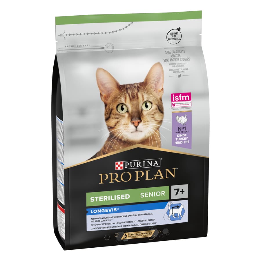 Pro Plan Senior Ração Esterilizada de Peru para Gatos