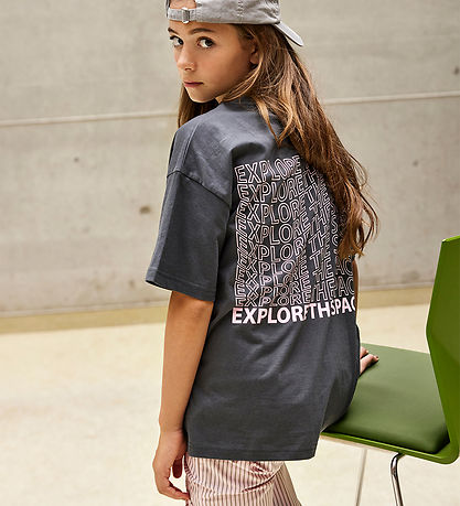 Hound T-shirt - Oversized Tee - Dark Grey