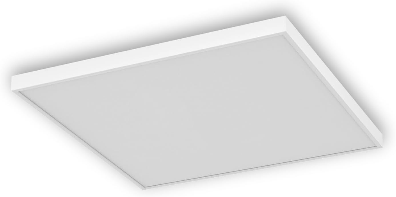 Infrarotheizung Deckenmontage mit Thermostat, Deckenheizung Infrarot Deckenheizstrahler, APP Fernbedienung Steuerung, Elektroheizung Heizkörper Heizpaneel, Infrarotheizstrahler 400 Watt - 59,5x59,5cm