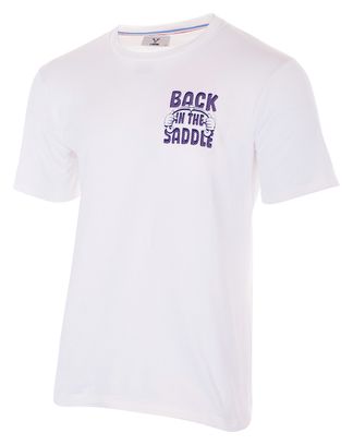 T-Shirt LeBram Back In The Saddle Blanc