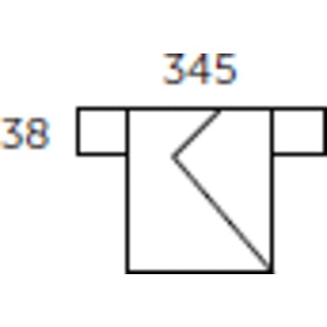Allux postkasse model LT150 - sort