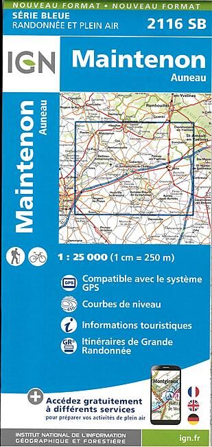IGN - 2116 SB MAINTENON AUNEAU 1 25 000