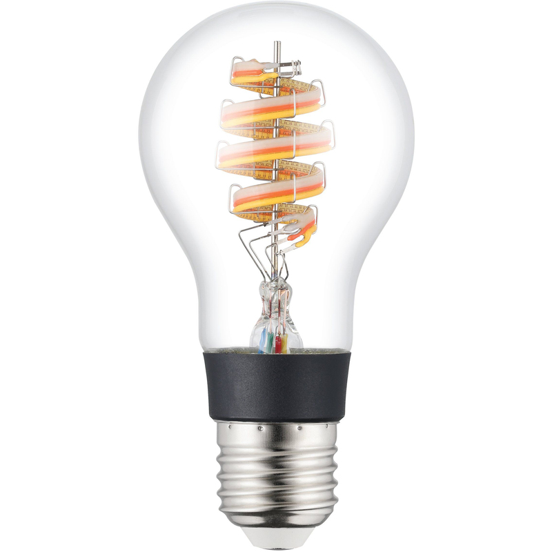EGLO Leuchtmittel LED A60 connect.Z, E27, 3000K, 4.9W, transparent