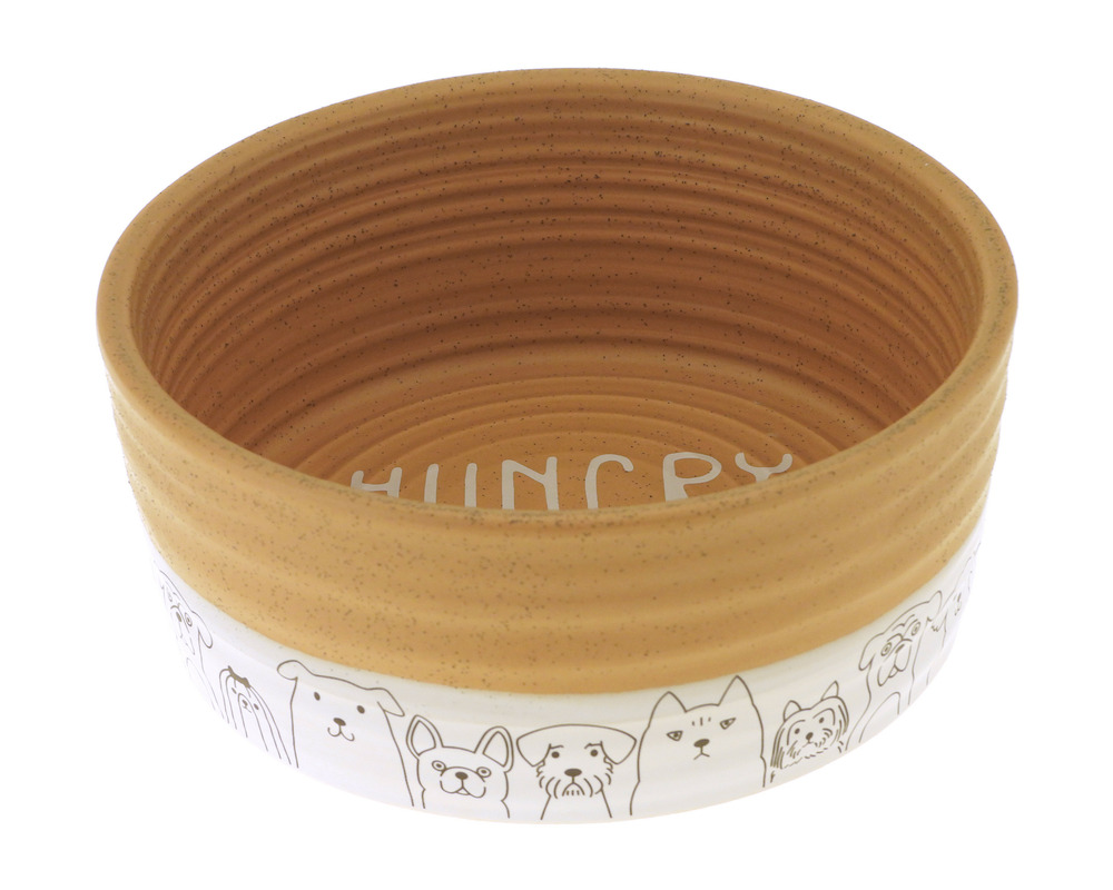 Gamelle céramique hungry ø 18,5 cm 90 cl • chiens chats