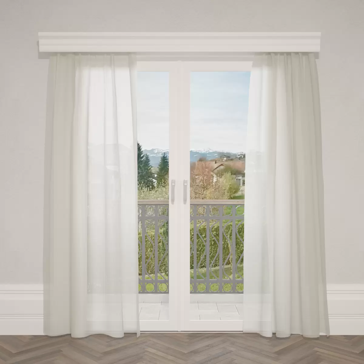 Tagvorhang Mousseline Beige