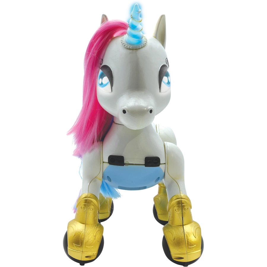 LEXIBOOK Power Einhorn, Mein magisches und kluges Robotereinhorn mit Fernbedienung und Akku