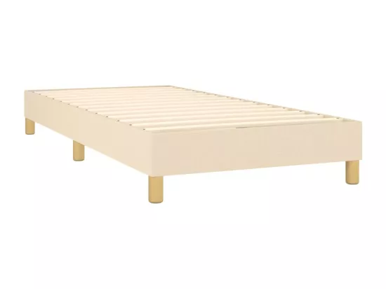 Sommier à lattes de lit Crème 80x200 cm Tissu