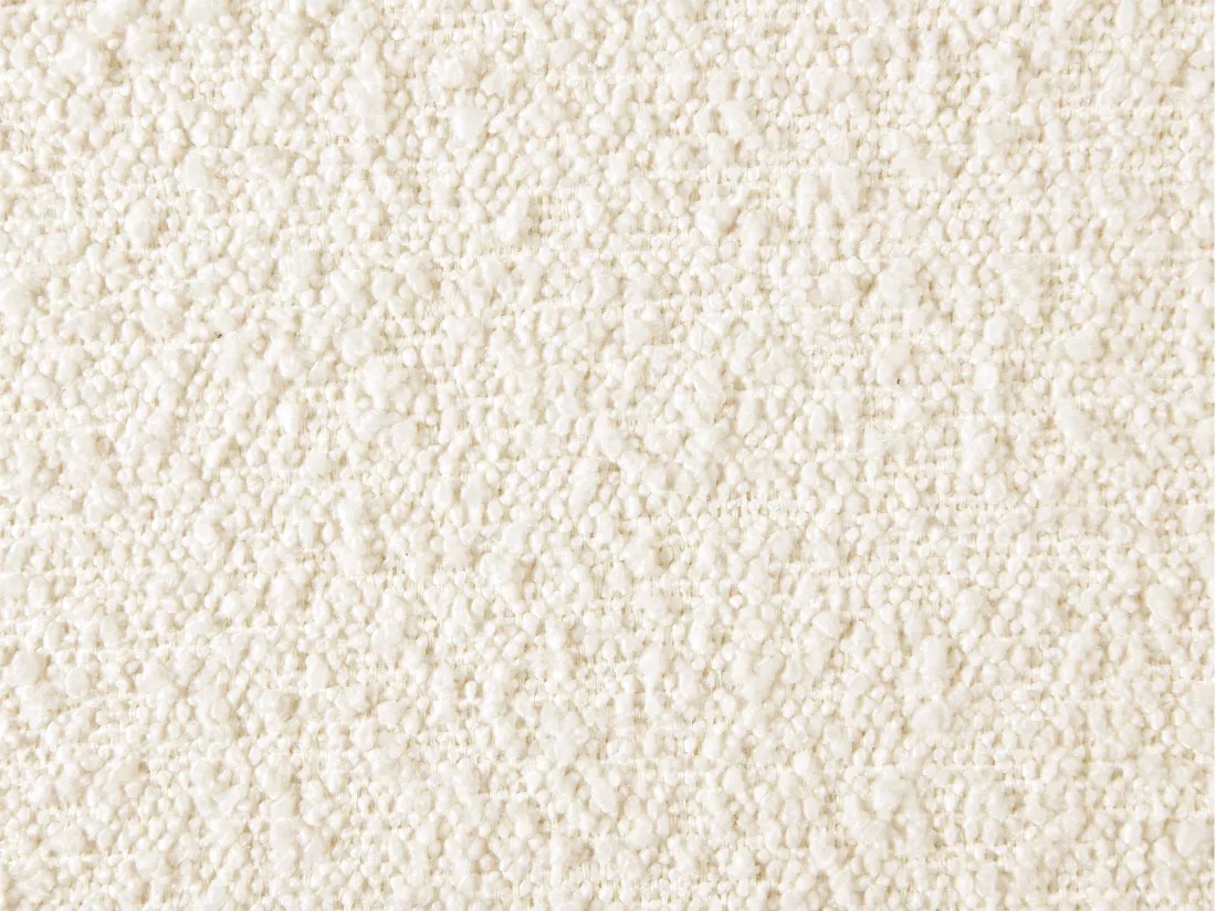 Lit coffre 140 x 200 cm avec chevets - Tissu bouclette - Blanc - ESTERIA de Maison Céphy