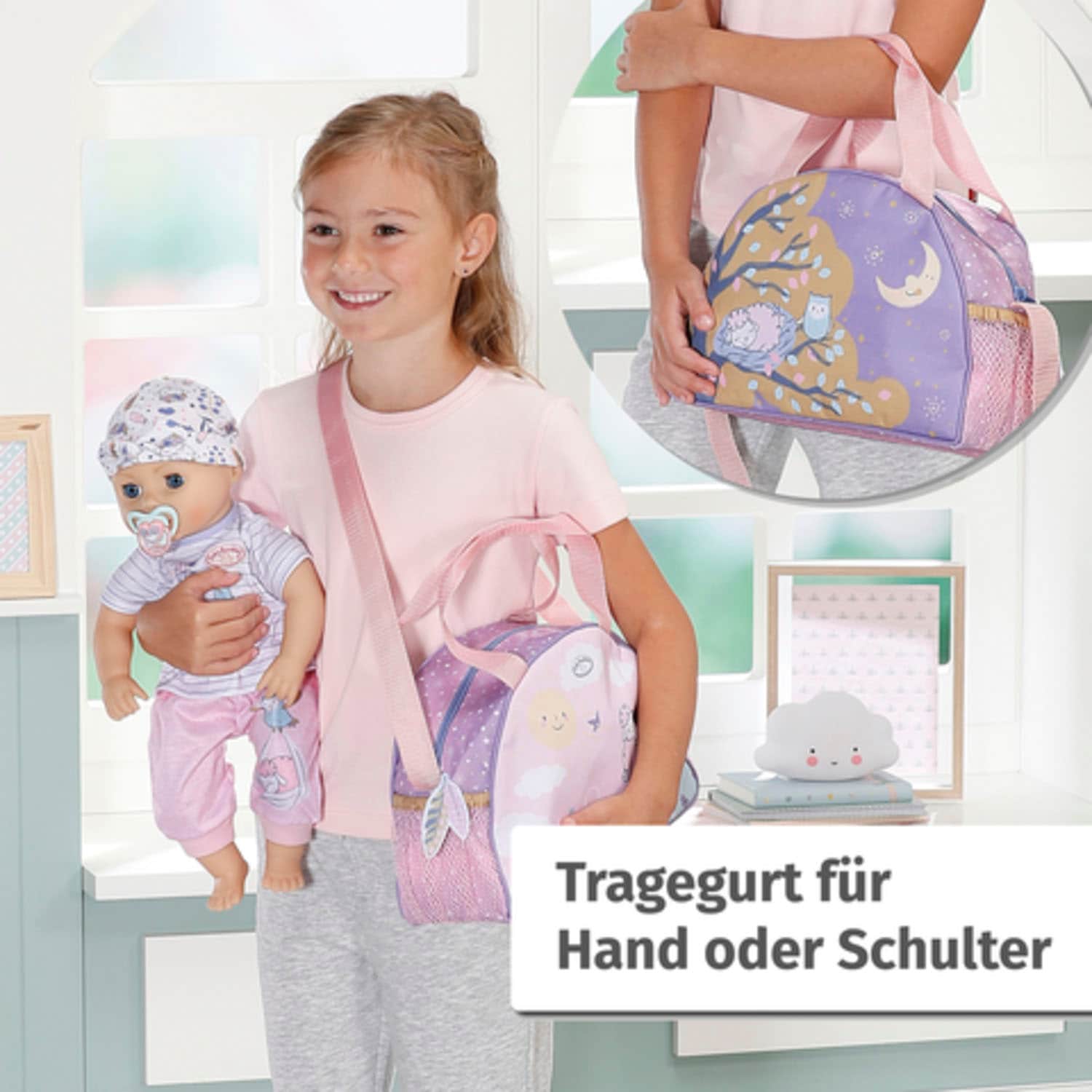 Baby Annabell Puppen Wickeltasche mit Zubehör