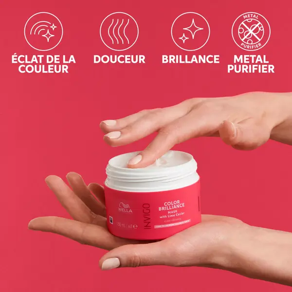 Wella Professionals Invigo Color Brilliance Masque cheveux cheveux colorés fins à normaux 150ml