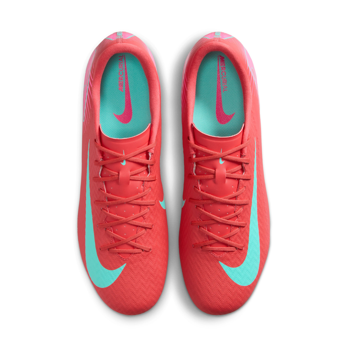 Nike Zoom Mercurial Vapor 16 Academy Gras / Kunstgras Voetbalschoenen (MG) Rood Turquoise Roze