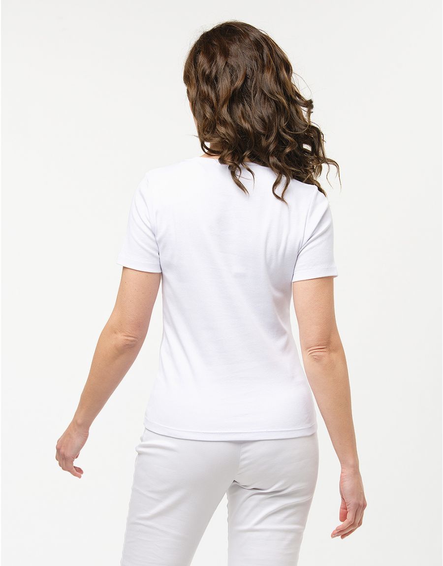 T-shirt blanc 100% coton