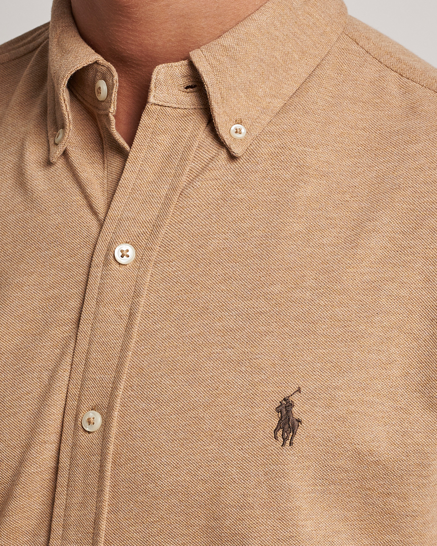 Polo Ralph Lauren Featherweight Mesh Shirt Classic Camel Heather