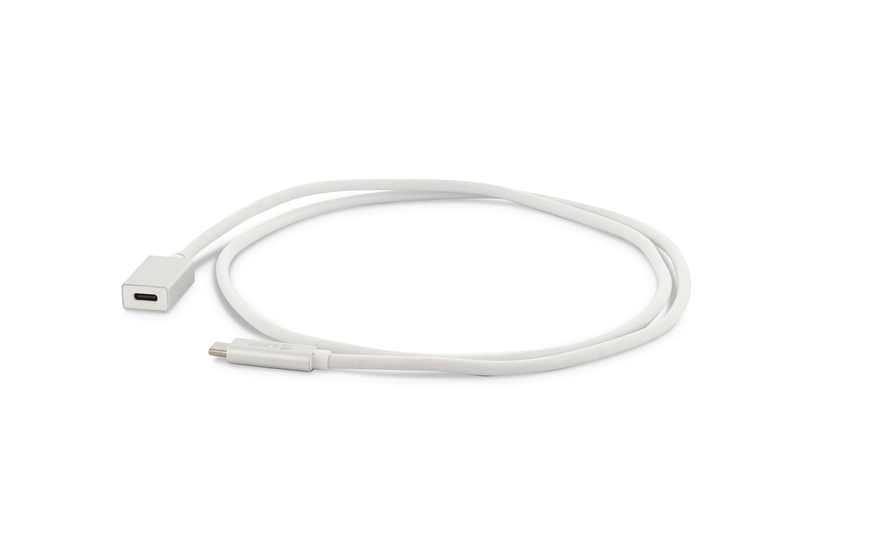 USB 3.1 Adapter USB C – USB C 1 m Verlängerung SilberUSB-Adapter