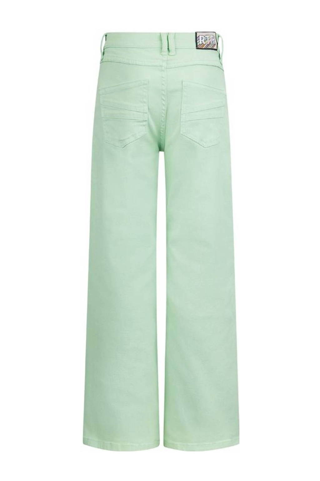 Retour Jeans wide leg jeans Celeste licht appelgroen