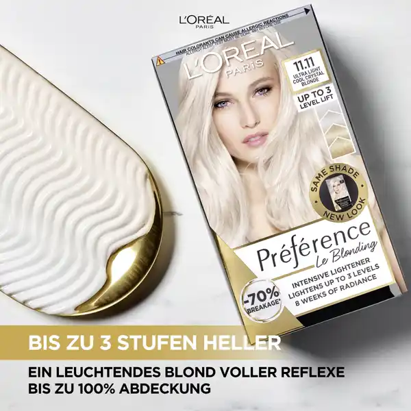 Permanente Aufhellung Le Blonding 11.11 Ultra-Helles Kühles Kristall-Blond