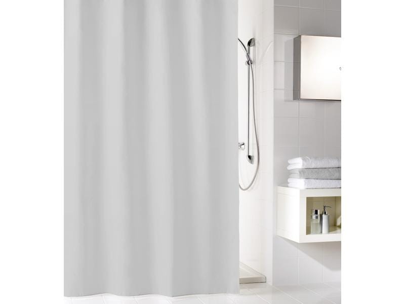Kleine Wolke Duschvorhang Kito 240 x 180 cm , Hellgrau Duschvorhang aus Polyester