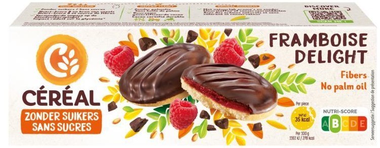 Céréal Framboos Delight Koekjes 140gr