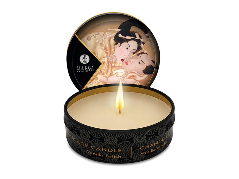 Shunga Massagekerze Vanille 30 ml Wärmendes Kerzenöl für sinnlich-erotische Massagen
