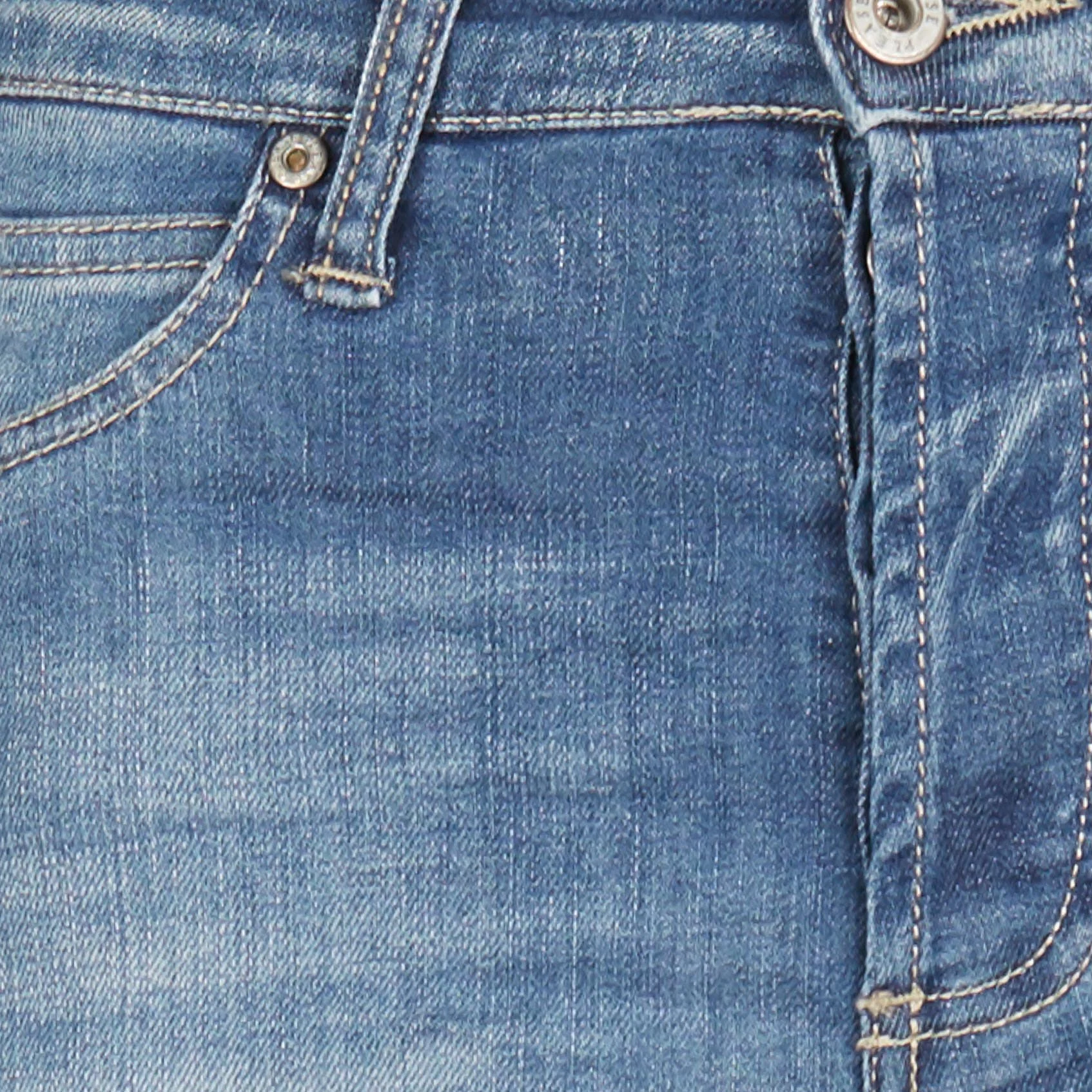 Jean cropped délavé | Bleu