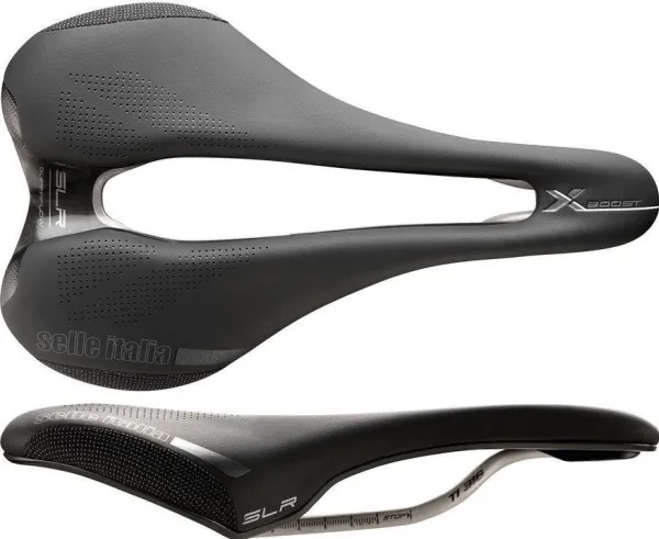 Selle Italia Siodło SELLE ITALIA SLR BOOST X-CROSS SUPERFLOW L (id match - L3) ti 316 tube 7, fibra-tek, sort (NEW)