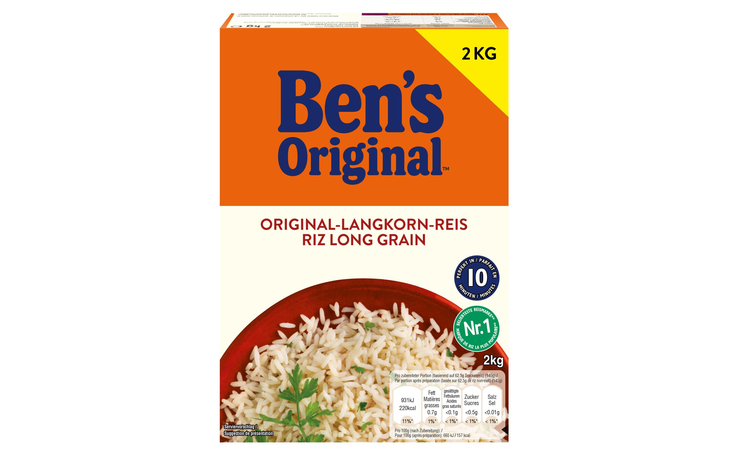 Reis Langkorn 2 x 2 kgReiskörner