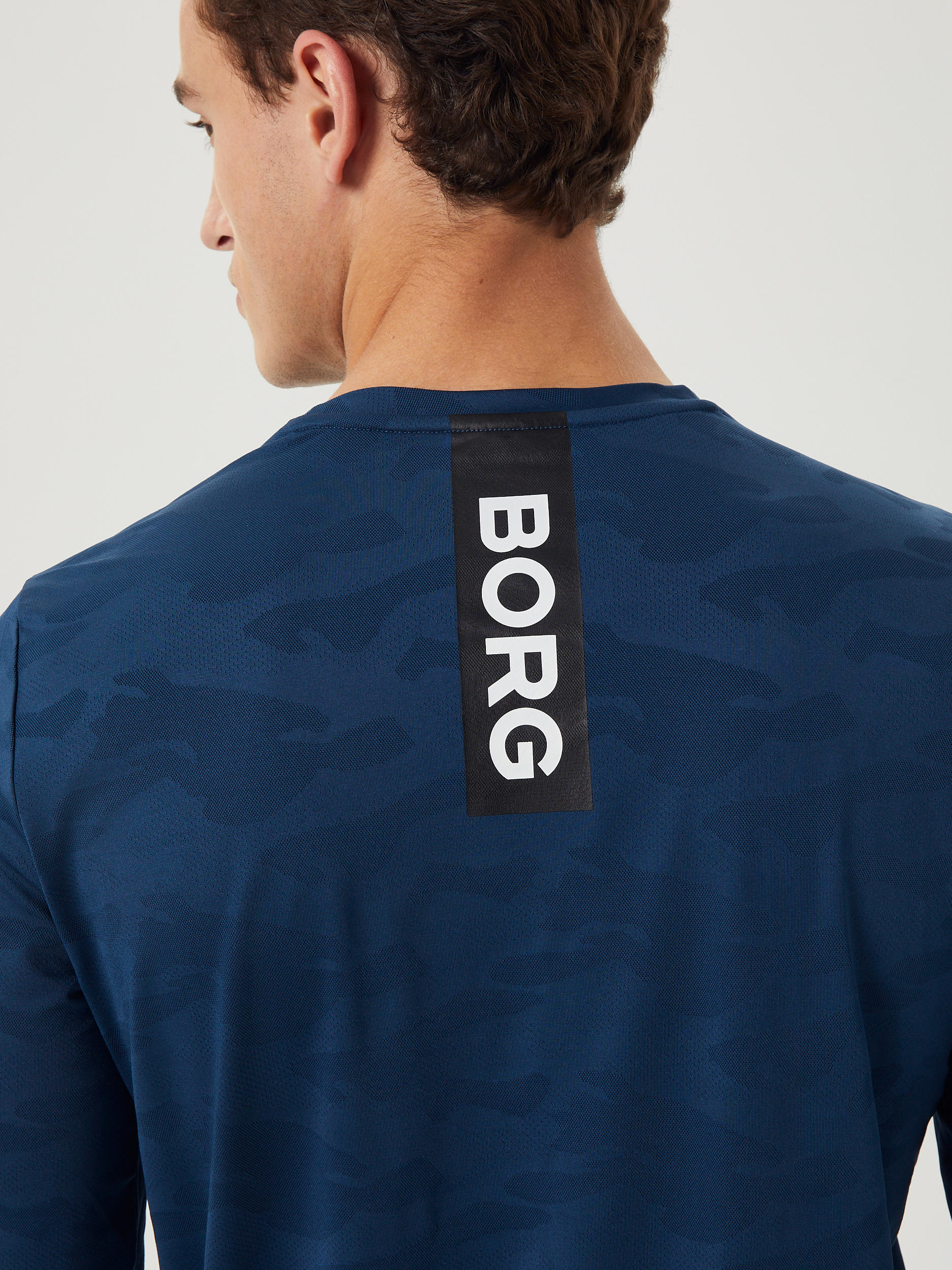 Borg Performance Long Sleeve T-Shirt Herre BL174 - Blue Wing Teal