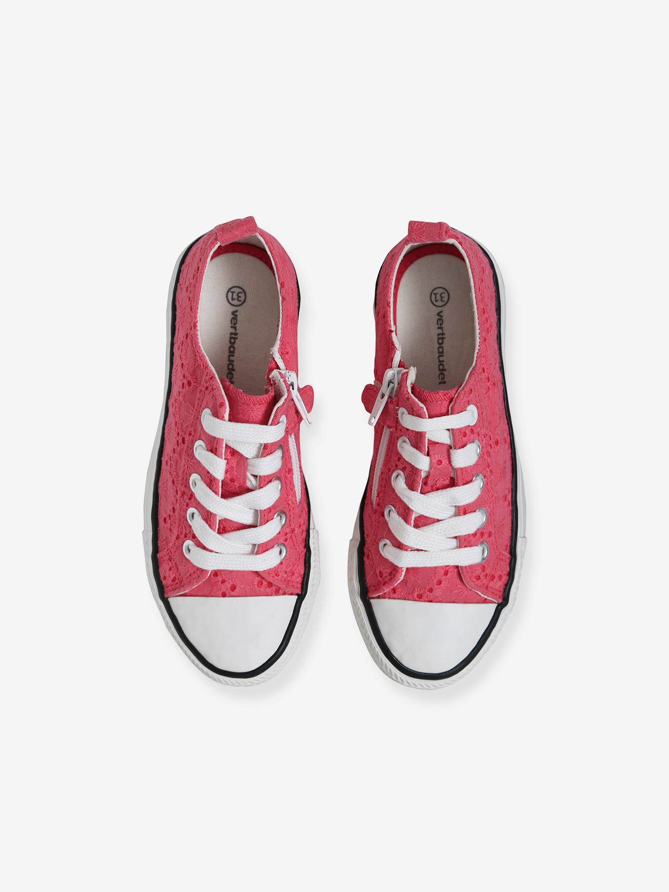 Tênis de lona estilo fantasia para meninas, estampa verde escura