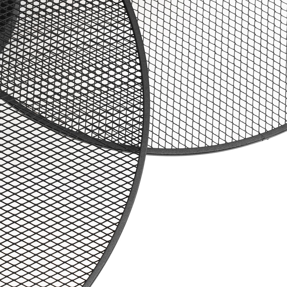 Design plafondlamp zwart met mesh 3-lichts - Jane