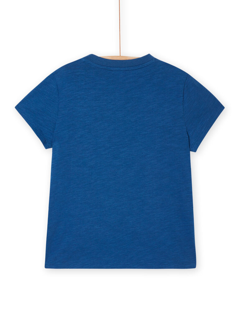 T-shirt bleu à animation phares