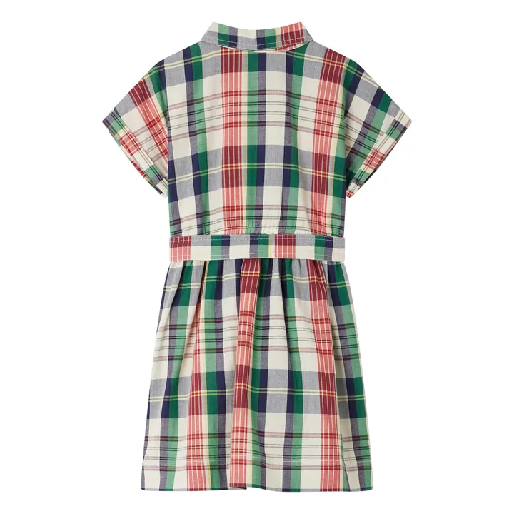Bonpoint Robe Federica Carreaux | Vert
