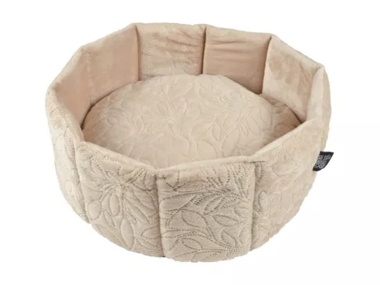 Panier rond en velour pour animaux 