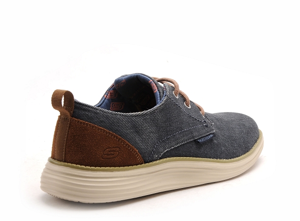 Skechers basses homme status2 65910 bleu