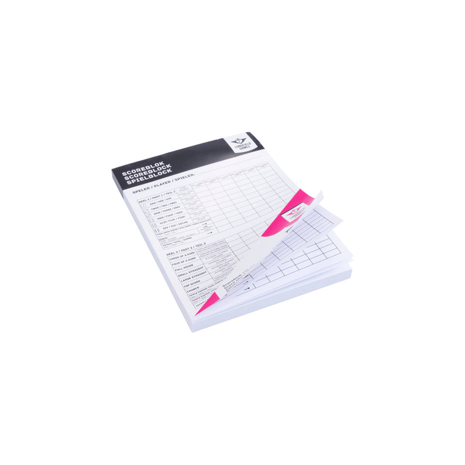 Longfield Games scoreblok