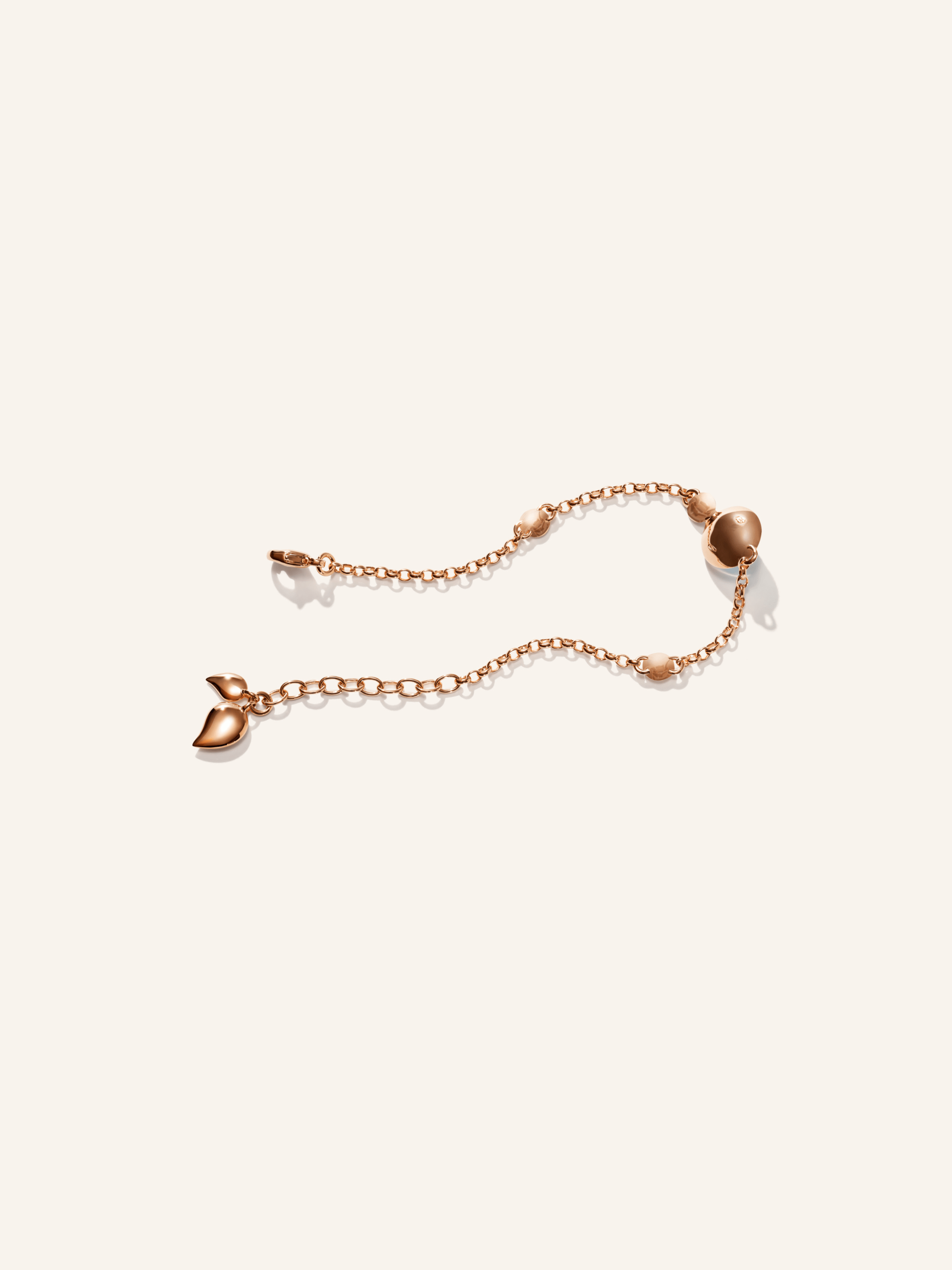 TAMARA COMOLLI Armband BRACELET BOUTON MINI CHAIN 'CANDY' - SMALL/MEDIUM 18K Roségold