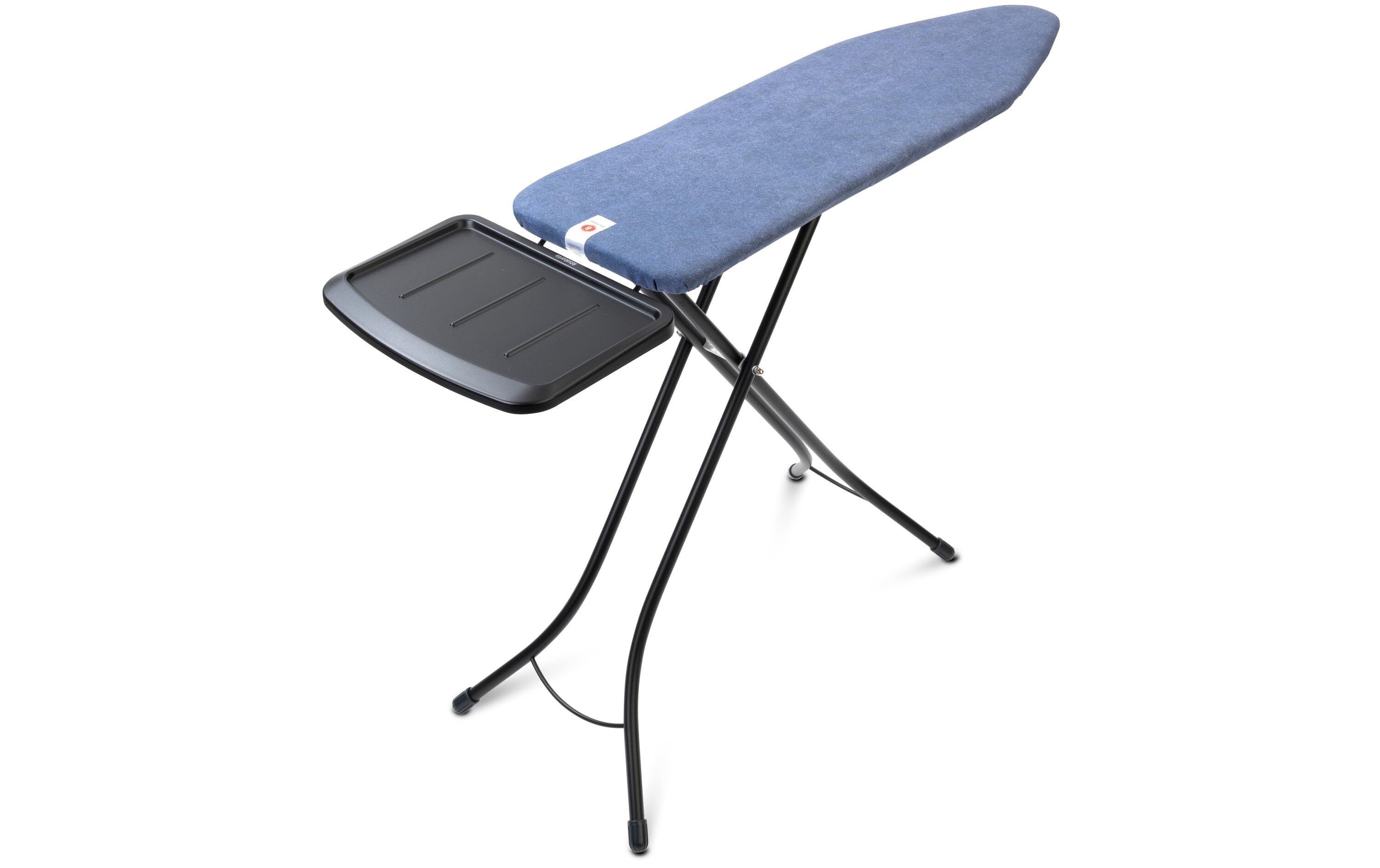 Bügeltisch mit Dampfstationsablage Denim Blue<br>Bügelbrett B, 124 cm x 38 cm