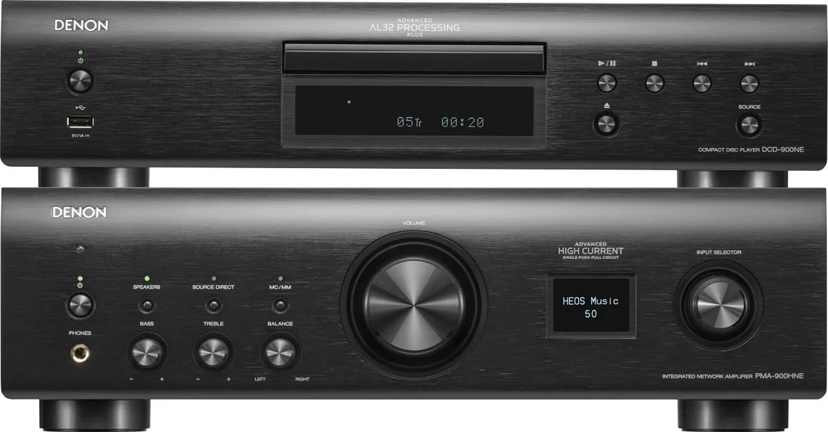 Denon PMA-900NE   DCD-900NE Noir Amplis hi-fi stéréo