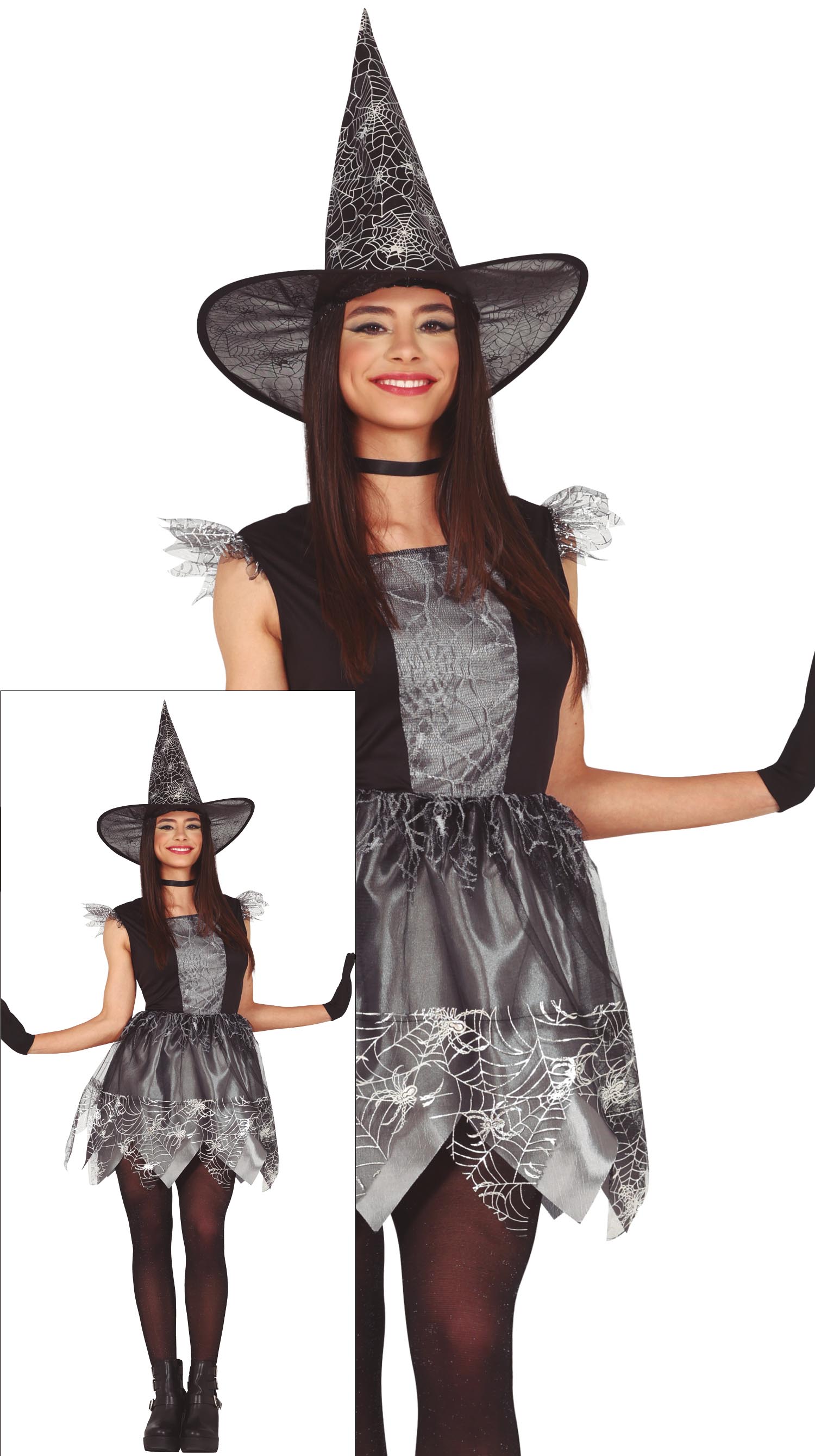 Heks Halloween Kostuum Dames Zilver