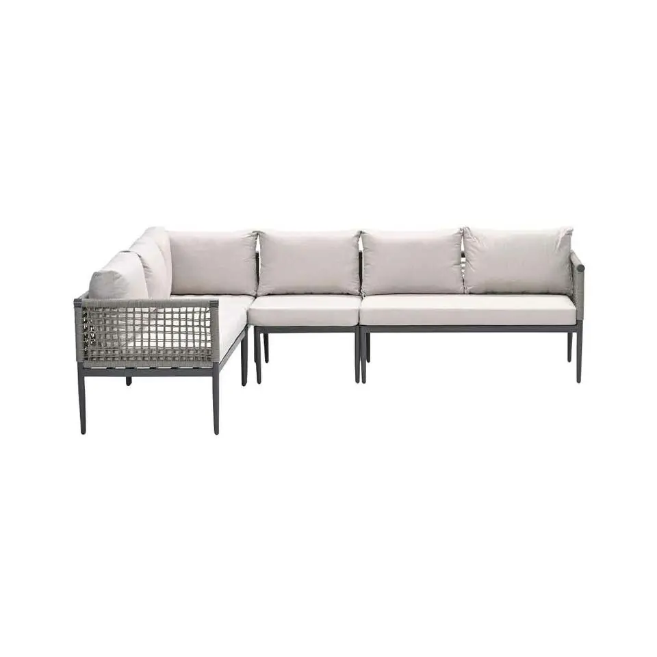 Teramon hoekset - 4-dlg. - carbon black - taupe - desert sand