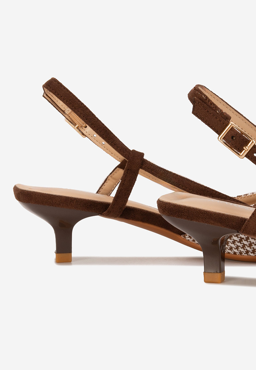 Chaussures slingback bruns Mayuka