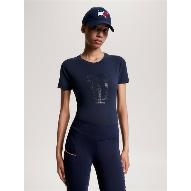 Shirt Tommy Hilfiger Manhattan Rhinestone Donkerblauw
