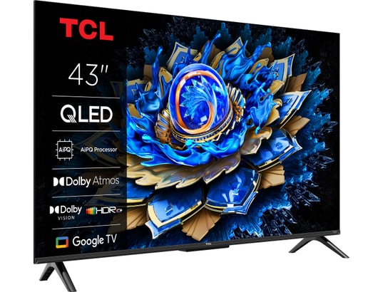 TCL - TV QLED 4K 108 cm 43T69C 4K QLED avec Google TV 2025