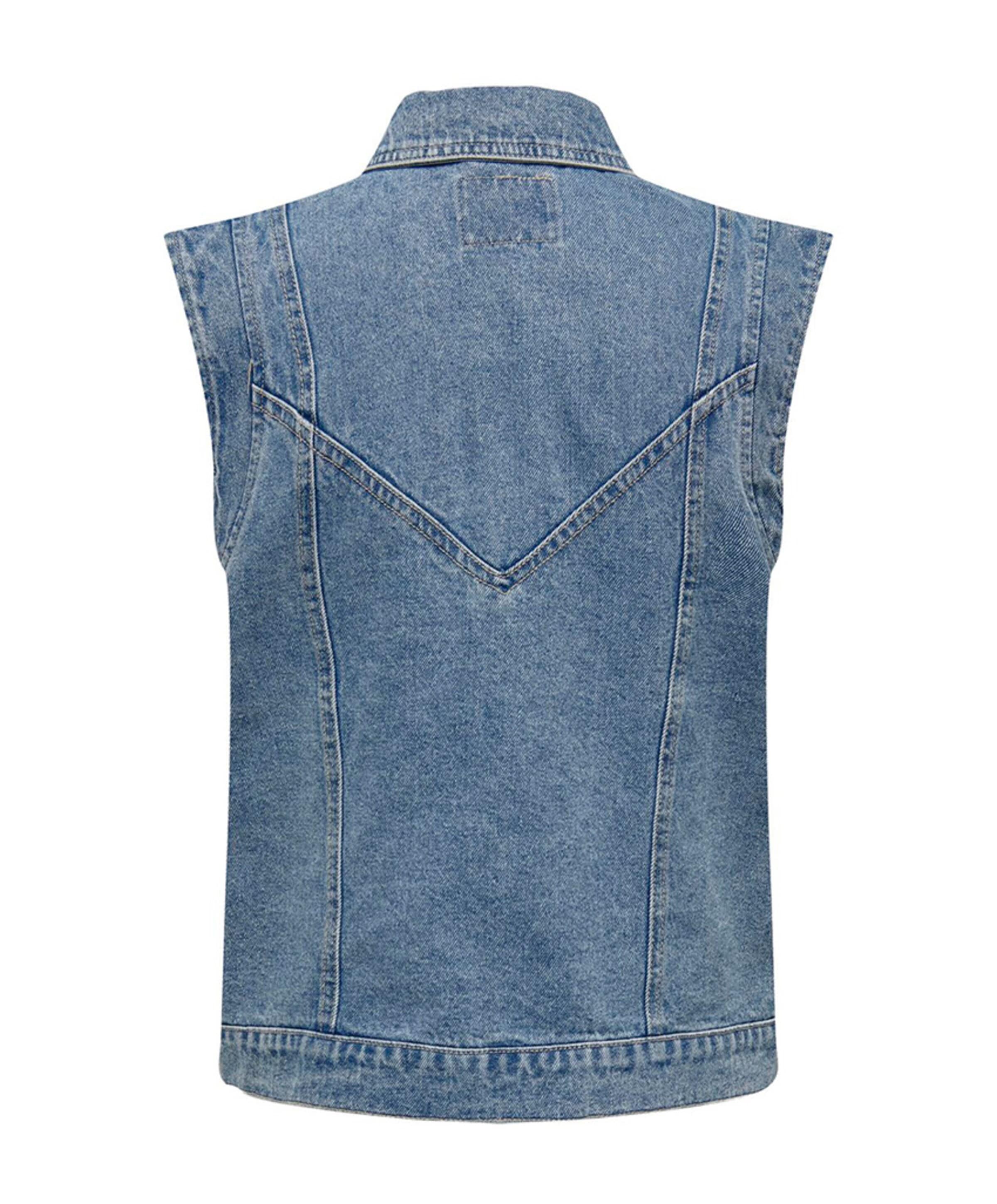Only Dames gilet blauw