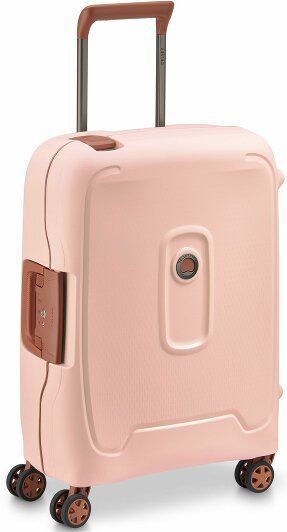 DELSEY Paris - MONCEY - Harde Cabinekoffer - Zwart/Roze - 38 Liter