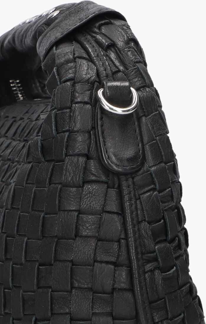 zwarte núnoo schoudertas dandy braided