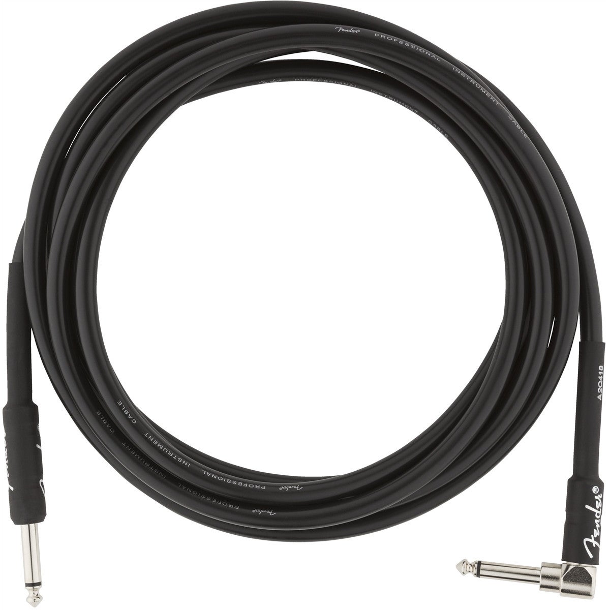 Fender Professional Series Black jackkabel 3m haaks